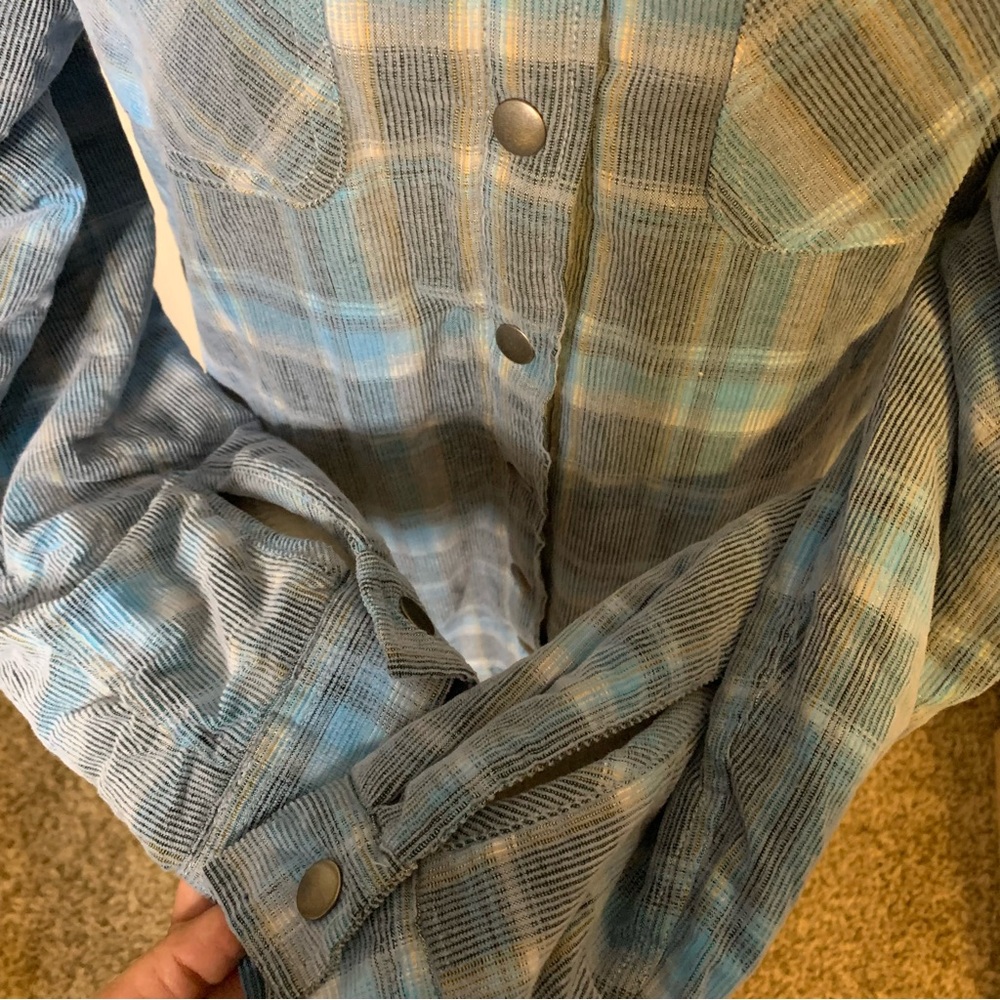 Soho Threads Ladies Corduroy Hooded Shirt Jacket - Picture 3 of 9